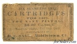 Scarce D.C. Sage Civil War 36 Caliber Navy Revolver Percussion Ammo Packet