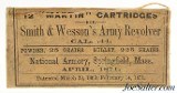 Rare 1871 Martin 44 Cal Ammo Packet S&W Army Revolver National Armory