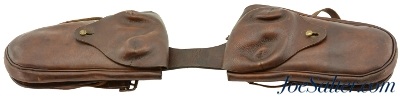WW1 British Canadian Cavalry Leather Horse Saddle Bags