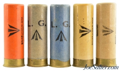 Eley-Kynoch British Military Shotgun Shell Broad Arrow Marked 5 Count