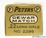 Peters Dewar Match 22 LR Ammo Full Box Kings Mills / Remington - 3 of 7