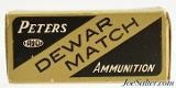 Peters Dewar Match 22 LR Ammo Full Box Kings Mills / Remington - 4 of 7