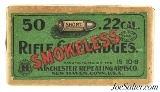 Winchester Red & Green Smokeless Issue 22 Short Ammo Full Box + Insert