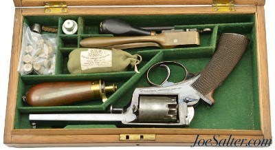 Beautiful Cased Deane, Adams & Deane Percussion Revolver w/ Accessories