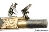 British Brass-Frame Flintlock Turn-Off Pistol by William Parker of London - 4 of 12