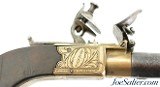 British Brass-Frame Flintlock Turn-Off Pistol by William Parker of London - 3 of 12