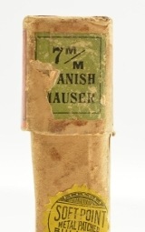 Winchester 7mm Spanish Mauser Soft Pt Ammo Smokelss Metal Jacket Circa 1907 - 3 of 7