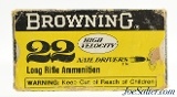 1970's Browning "Nail Drivers" High Velocity 22 LR Ammo Full Box 50 Rds - 1 of 7