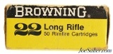 1970's Browning "Nail Drivers" High Velocity 22 LR Ammo Full Box 50 Rds - 2 of 7