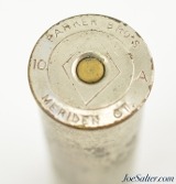 Original Nickel Plated Brass Parker Brothers 10 GA 2 7/8 Shotgun Shell - 2 of 3
