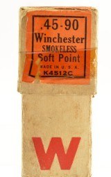 Interesting Transition 1925 & 1941 Dated Labels Full Box Winchester 45-90 Ammo - 5 of 7