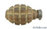 Original French WWI F1 Hand Grenade with Partial 1916 Fuze - Inert - 1 of 5