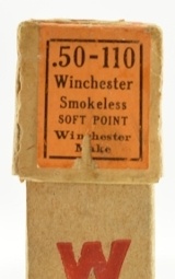 Scarce Winchester 50-110 Smokeless Ammo Staynless Full Box 3-27 Date Code - 3 of 8