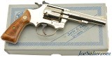 Excellent Boxed Smith & Wesson Model 34-1 "Kit Gun" Nickel 22 LR - 1 of 15