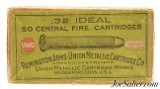 Rare Full Box 32 Ideal Black Powder Ammo Rem-UMC 50 Rounds