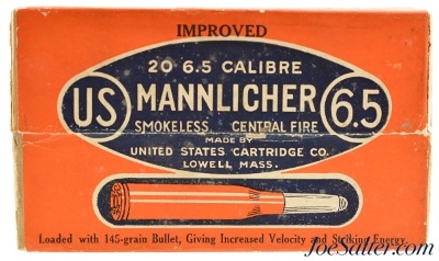 Colorful Full Box U.S. Cartridge Co. 6.5 Mannlicher Ammo