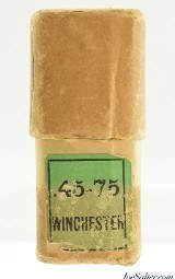 Seldom Seen Early 1900's "Centennial" 1876 Winchester 45-75 WCF Ammo Full Box - 3 of 7