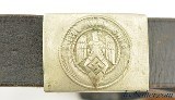 WWII German Youth Belt with Nickel Silver Buckle by F.W. Assmann & Sohne - 2 of 7