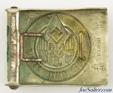 WWII German Youth Belt with Nickel Silver Buckle by F.W. Assmann & Sohne - 6 of 7