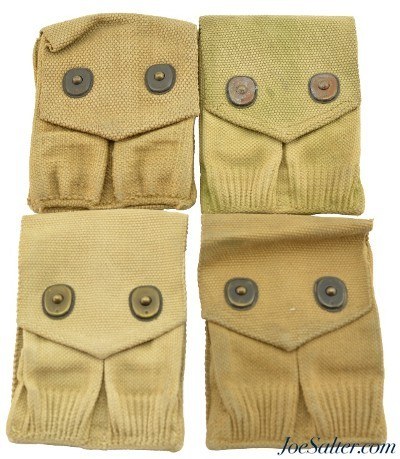 WW1 M1910 US Military M1910 .45 Magazine Belt Pouches 4pc