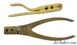 Antique Pair of Brass .36cal. Two Cavity Pistol Molds - 1 of 6