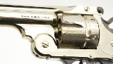 Antique S&W .44 DA Revolver Nickel w/ Pearl Grips & Factory Letter - 7 of 15