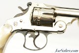 Antique S&W .44 DA Revolver Nickel w/ Pearl Grips & Factory Letter - 3 of 15