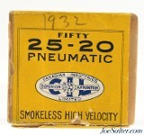 Excellent Scarce Dominion Box 25-20 Pneumatic Ammo Feb 1932 - 5 of 7