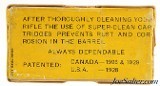 Excellent Scarce Dominion Box 25-20 Pneumatic Ammo Feb 1932 - 6 of 7