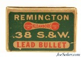 1930's Remington UMC 'Dog Bone' Kleanbore 38 S&W Ammo Full Box - 5 of 7