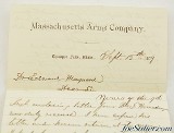 Massachusetts Arms Co. Dr. Edward Maynard Rifle Envelope + Signature Lot - 9 of 11