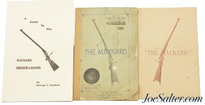 Rare 1888 Maynard Catalog Mass Arms Company 40 Pg + Cover & 1880 Reprint and Book