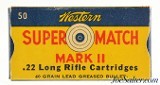 Western Super Match Mark II 22 LR Ammo Full Box