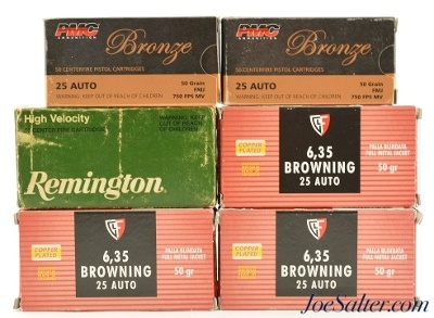 25 Auto/6.35 Browning 300 Rounds