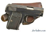FN Model 1905 Vest Pocket Pistol 6.35mm Second Variation W/ Holster C&R - 1 of 11