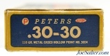 Peters High Velocity 30-30 Winchester Ammo Hollow Point Kings Mills - 3 of 7