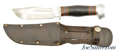 Vintage 20s Remington RH 34 UMC Fixed Blade 5" Knife and Scabbard