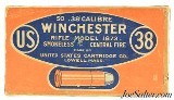 US Cartridge Company 38-40 Ammo Full Box Lowell, Mass - 1 of 7