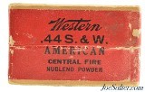 Scarce Western 44 S&W American Ammo Nublend Powder Old American Army & Navy - 3 of 7