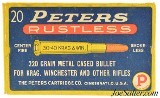 Peters Rustless 30-40 Krag Ammo Full Box 220 Grain Metal Case Bullets