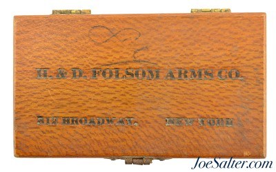Vintage Competition H.&D. Folsom Arms 22 Wood Cartridge Box