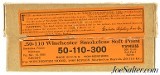 Scarce Winchester 50-110 Smokeless Ammo Staynless Full Box 3-27 Date Code - 1 of 8