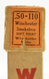 Scarce Winchester 50-110 Smokeless Ammo Staynless Full Box 3-27 Date Code - 3 of 8