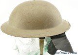 1950s Dutch Brodie-Style Civil Defense Helmet w/ Neck Protector - 2 of 5
