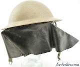 1950s Dutch Brodie-Style Civil Defense Helmet w/ Neck Protector - 3 of 5