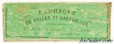 Rare Full Box Civil War Era 12mm Pin Fire Lefaucheux Ammo 25 Rds Charles Fusnot