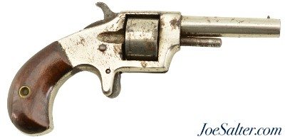 "Tramps Terror" Spur Trigger 22RF Revolver Hood Firearms Co. Antique