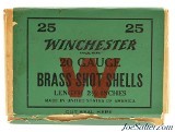 Excellent Full Box Winchester 20 Gauge Brass Shot Shells 2 ½ Inch Unfired - 3 of 6
