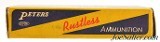 Peters High Velocity 30-30 Ammunition 1950's Red & Blue Box Full - 4 of 7