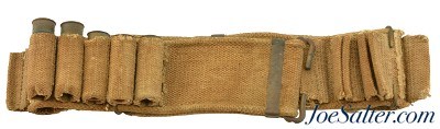 Spanish-American War Era 1894 Pat Mills Shotgun Ammo Belt 3rd Division